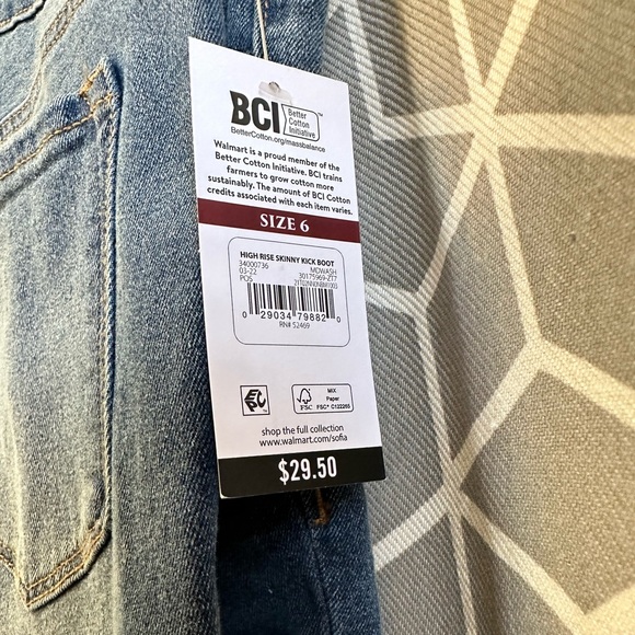 Sofia high rise skinny kick boot jeans. - Picture 4 of 10